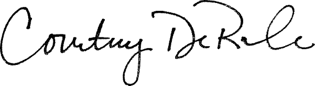 Courtney De Ronde Signature